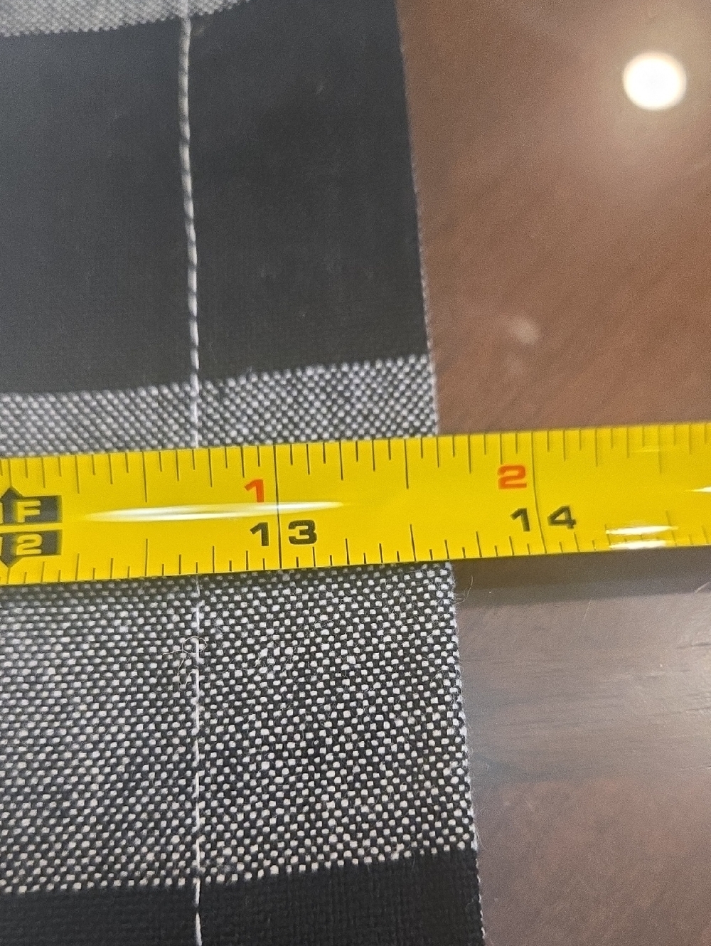 Black White Checker Box FARMHOUSE Table RUNNER - Picture 4 of 6
